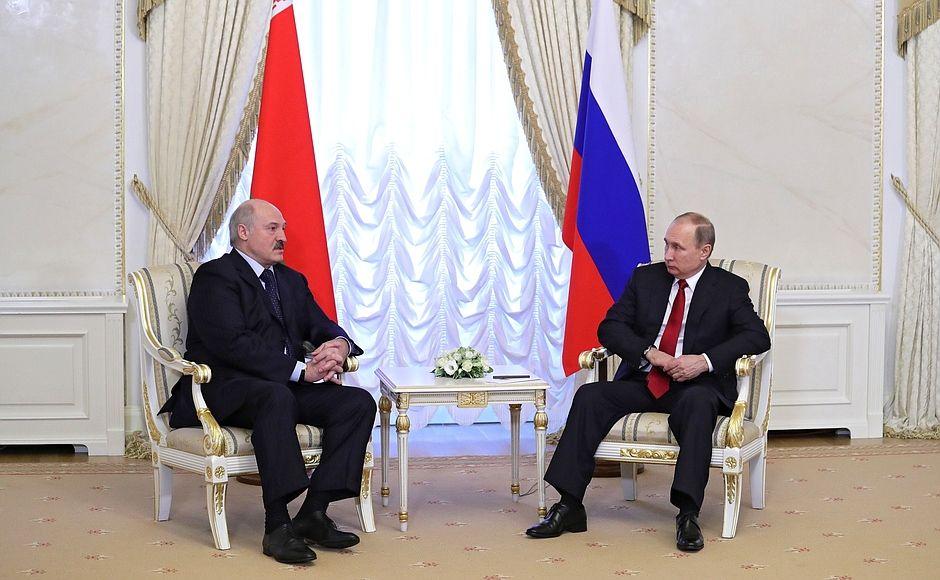 Александр Лукашенко и Владимир Путин встретились в Санкт-Петербурге