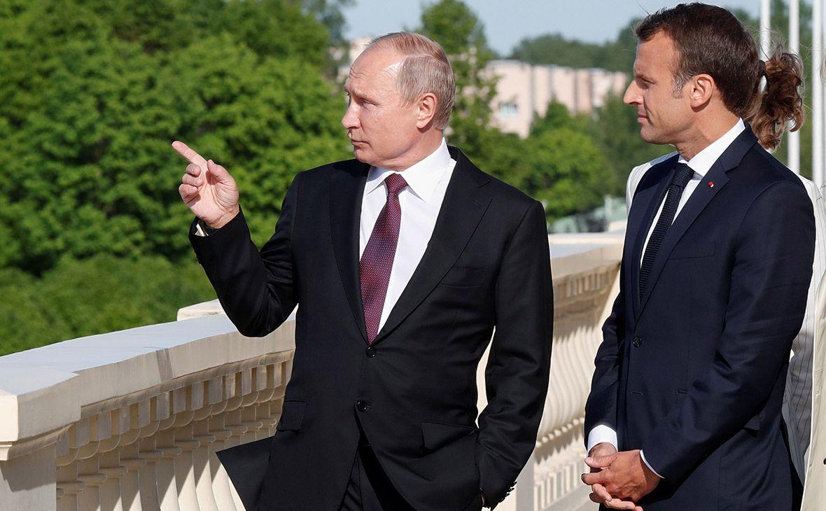 Стали известны детали переговоров Путина и Макрона о Беларуси