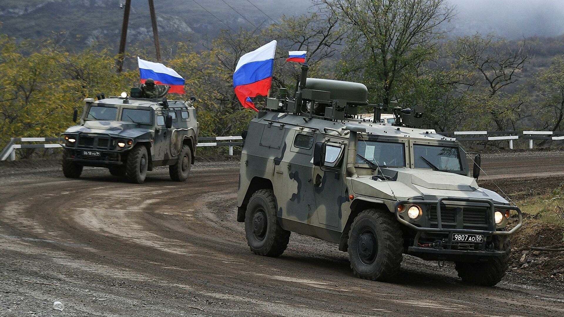 Российских военных разместили на границе Армении и Азербайджана