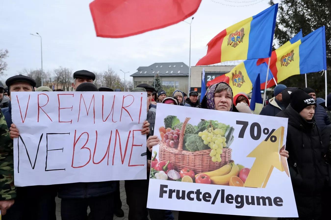 Молдаване вышли на протест против низкой индексации пенсии