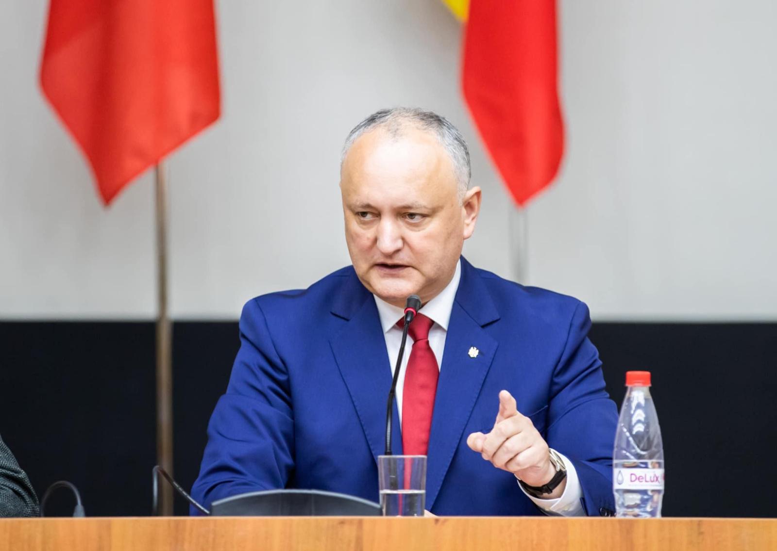 Додон раскрыл, как власти Молдовы втягивают страну в украинский кризис