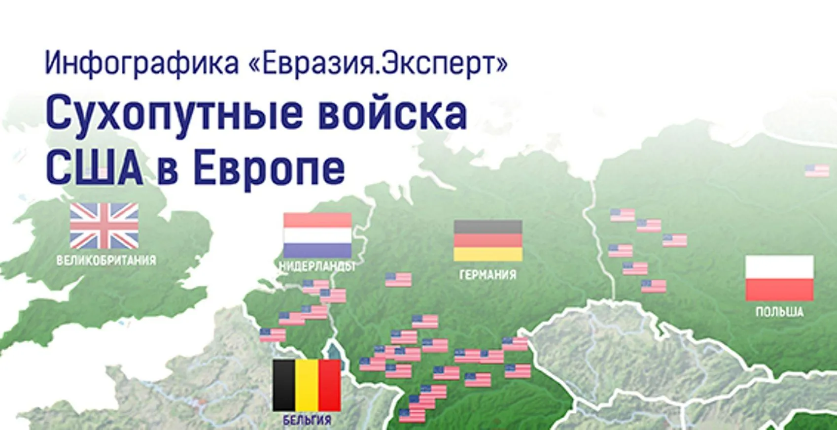 Инфографика: Сухопутные войска США в Европе