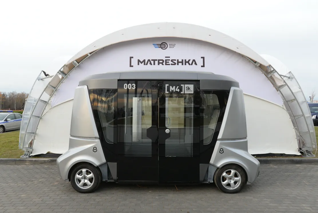 В России разработан беспилотный автобус «Матрешка»
