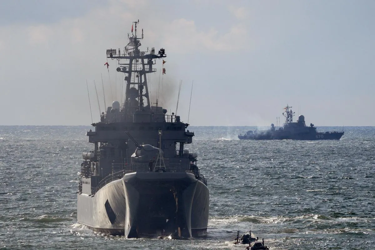 Российский флот начал масштабные учения в Балтийском море